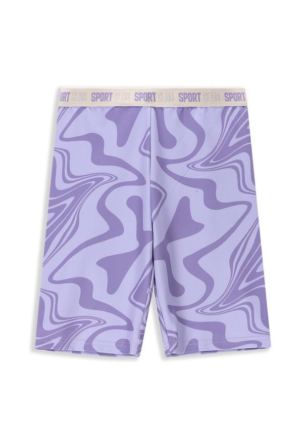 Legginsy sportowe dla dzieci Lemon Explore WL4 krótkie. Okazja: na co dzień. Kolor: fioletowy. Materiał: poliester, elastan. Długość: krótkie. Sezon: lato. Styl: sportowy
