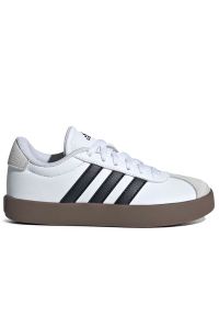 Adidas - Buty młodzieżowe adidas Sportswear VL Court 3.0 ID9062 - białe. Zapięcie: pasek. Kolor: biały. Materiał: guma, skóra, zamsz. Szerokość cholewki: normalna #1