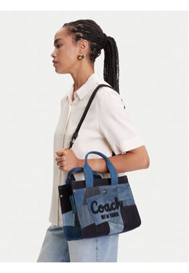 Coach Torebka Cargo Patchwork 26 CAM63 LHDEI Niebieski. Kolor: niebieski