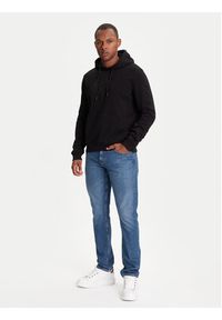 Karl Lagerfeld - KARL LAGERFELD Bluza 705039 553910 Czarny Regular Fit. Typ kołnierza: dekolt w karo. Kolor: czarny. Materiał: bawełna