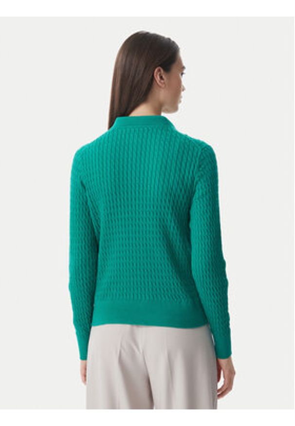 TOMMY HILFIGER - Tommy Hilfiger Sweter Fine WW0WW44993 Zielony Regular Fit. Kolor: zielony. Materiał: bawełna