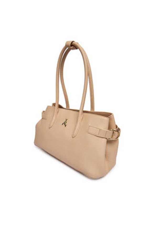 Patrizia Pepe Torebka 8B0305/L162 Beżowy. Kolor: beżowy. Materiał: skórzane