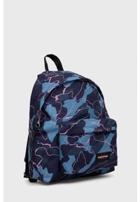 Eastpak plecak damski kolor granatowy duży wzorzysty. Kolor: niebieski. Materiał: włókno #2