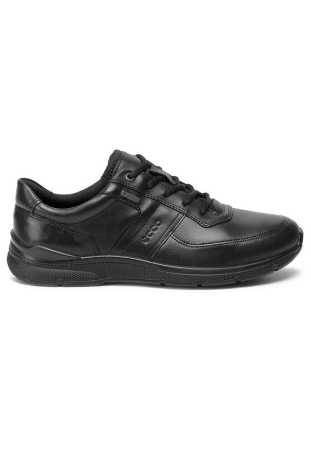 ecco - ECCO Sneakersy Irving GORE-TEX 51161401001 Czarny. Kolor: czarny. Materiał: skóra. Technologia: Gore-Tex