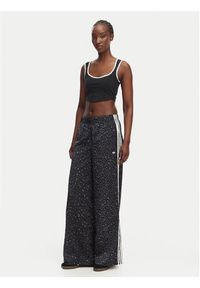 Adidas - adidas Spodnie dresowe Satin KA2667 Szary Wide Leg. Kolor: szary. Materiał: syntetyk #5