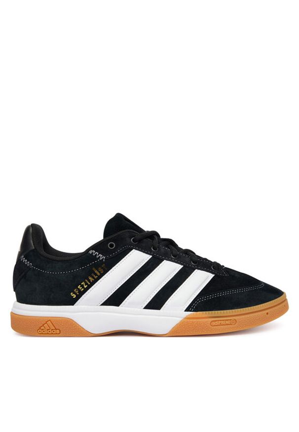 Adidas - adidas Buty halowe Spezialist KJ3728 Czarny. Kolor: czarny. Materiał: skóra, zamsz