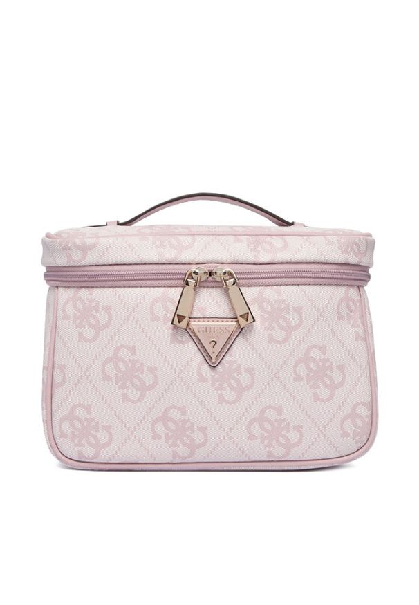 Guess Kosmetyczka Berta Travel TWOB86 88039 Różowy jasny. Kolor: różowy. Materiał: skóra