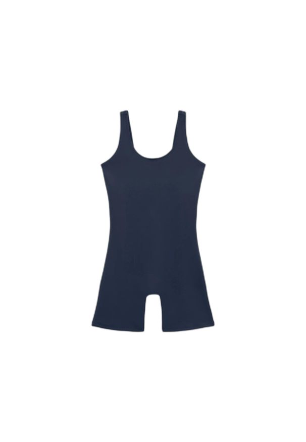 GIRLFRIEND COLLECTIVE - Kombinezon ogrodniczki damskie Girlfriend Collective Unitard Scoop. Kolor: niebieski. Materiał: tkanina. Sport: kolarstwo