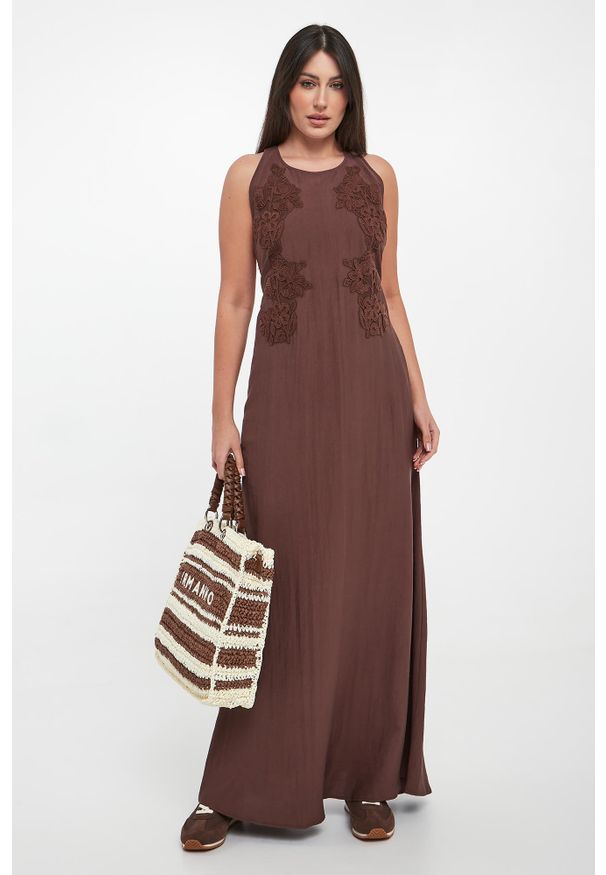 Ermanno Firenze - Sukienka maxi ERMANNO FIRENZE. Długość: maxi