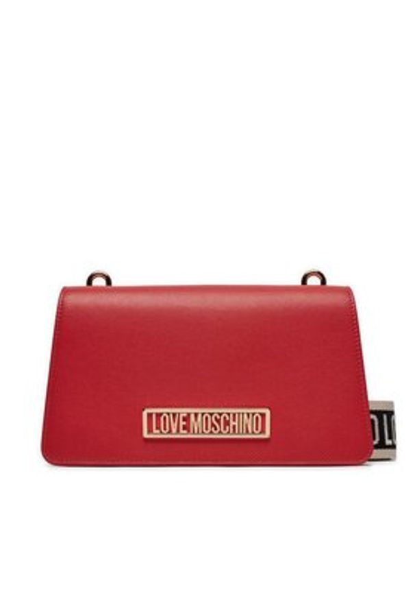 Love Moschino - LOVE MOSCHINO Torebka JC4145PP1IL1250A Czerwony. Kolor: czerwony. Materiał: skórzane