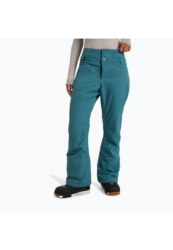 Roxy - Spodnie snowboardowe damskie ROXY Diversion. Kolor: zielony. Sezon: zima. Sport: snowboard