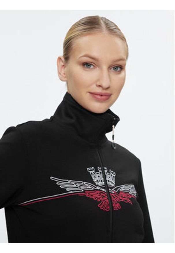 Aeronautica Militare Bluza 232FE1836DF483 Czarny Regular Fit. Kolor: czarny. Materiał: wiskoza