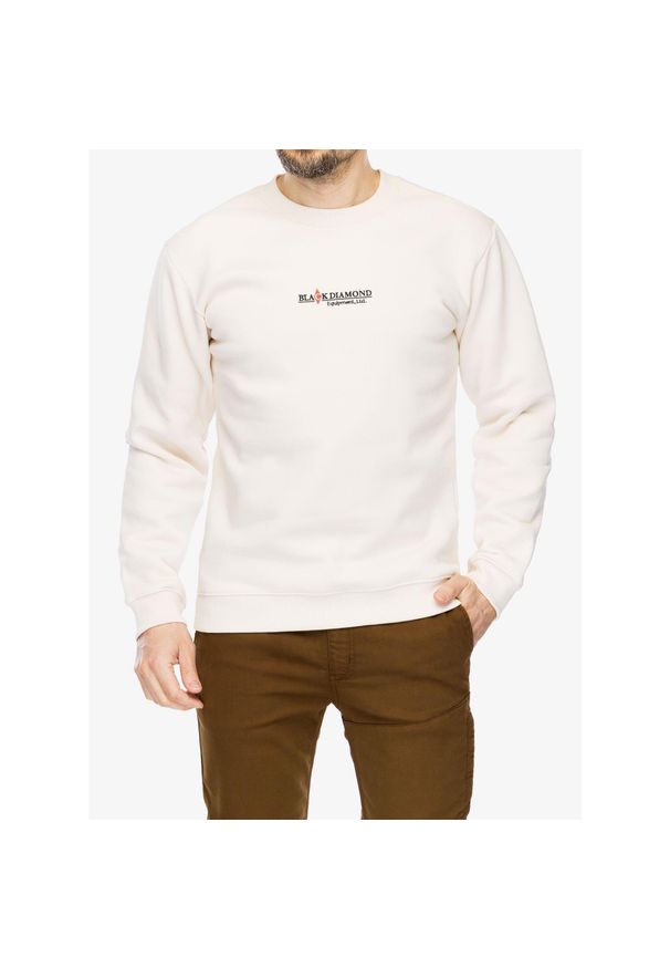 Bluza męska Black Diamond Heritage Wordmark Crewneck. Kolor: beżowy
