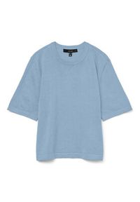 Vero Moda Sweter Silje 10320460 Błękitny Oversize. Kolor: niebieski. Materiał: wiskoza #3