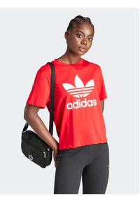 Adidas - adidas T-Shirt adicolor Trefoil IM6930 Czerwony Boxy Fit. Kolor: czerwony. Materiał: bawełna #6