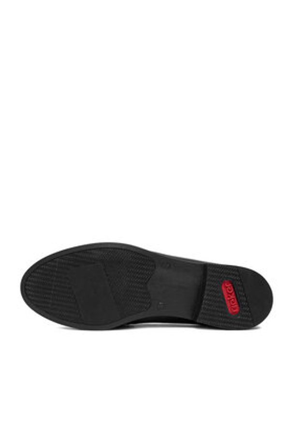 Rieker Loafersy 46262-01 Czarny. Kolor: czarny. Materiał: skóra