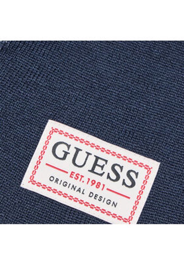 Guess Szal AM9042 WOL03 Granatowy. Kolor: niebieski. Materiał: materiał