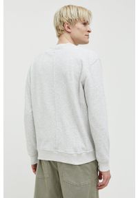 Abercrombie & Fitch bluza męska kolor szary melanżowa. Kolor: szary. Wzór: melanż #2