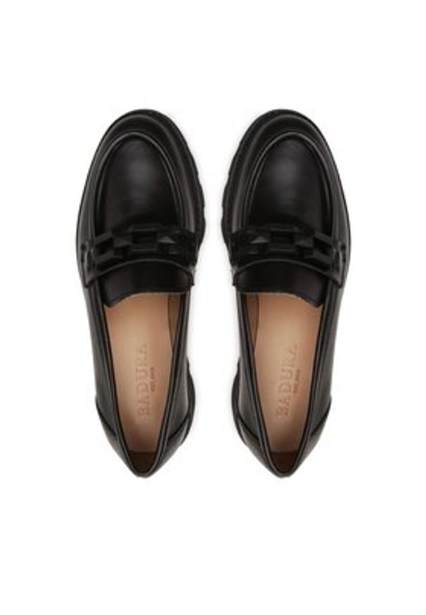 Badura Loafersy TROPEA-E23-28188PE Czarny. Kolor: czarny. Materiał: skóra