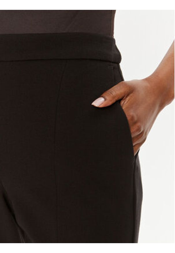 Karl Lagerfeld - KARL LAGERFELD Chinosy 245W1001 Czarny Slim Fit. Kolor: czarny. Materiał: syntetyk, wiskoza