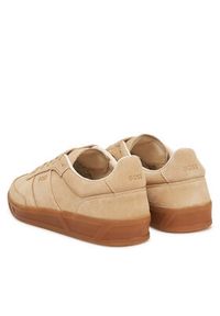 BOSS Sneakersy Brenta 50536645 Beżowy. Kolor: beżowy. Materiał: zamsz, skóra #5
