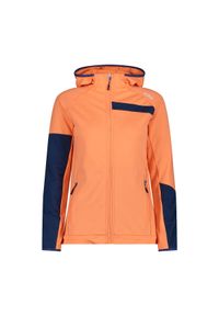 Kurtka przeciwdeszczowa damska z kapturem CMP. Typ kołnierza: kaptur. Kolor: niebieski, wielokolorowy, pomarańczowy. Sport: turystyka piesza #1