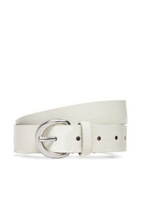 Calvin Klein Pasek Damski Classic Buckle Aop 30Mm LV04K7019G Biały. Kolor: biały. Materiał: skóra #1