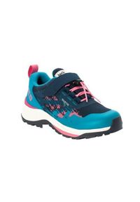 Buty do chodzenia dla dzieci Jack Wolfskin Villi Hiker Texapore Low. Zapięcie: rzepy. Kolor: niebieski. Materiał: syntetyk, materiał, tkanina. Szerokość cholewki: normalna. Sport: turystyka piesza #1