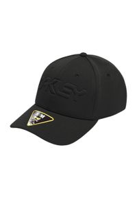Oakley Czapka 6 Panel Stretch Embossed 912208-02E. Kolor: czarny
