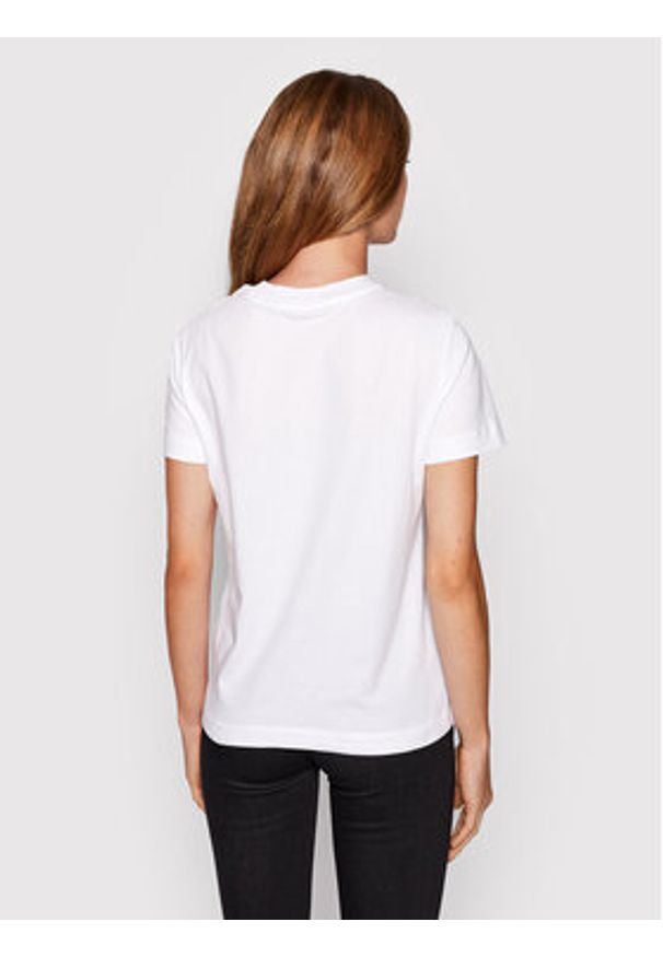 Calvin Klein Jeans T-Shirt J20J219142 Biały Regular Fit. Kolor: biały. Materiał: bawełna