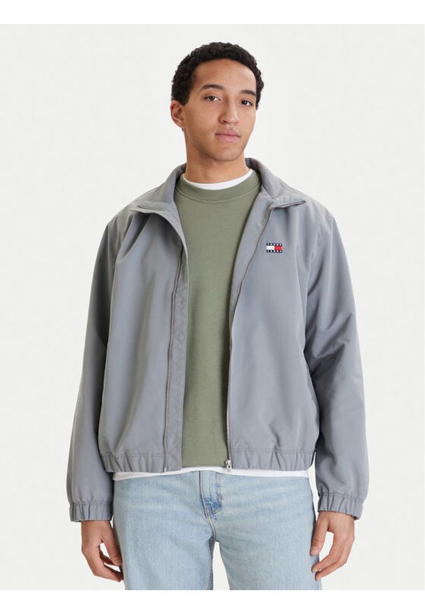 Tommy Jeans Kurtka przejściowa Essential DM0DM22720 Szary Regular Fit. Kolor: szary. Materiał: syntetyk