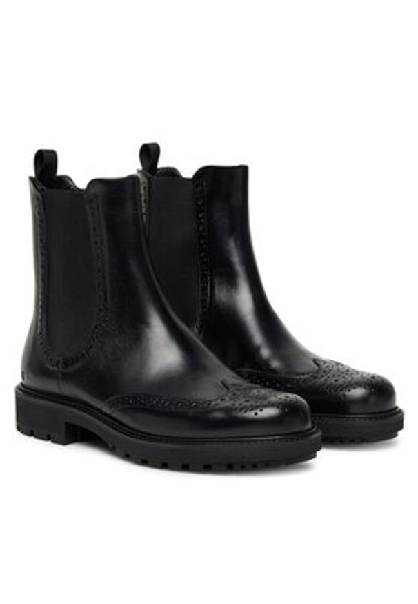 ecco - ECCO Botki 23288301001 Czarny. Kolor: czarny. Materiał: skóra