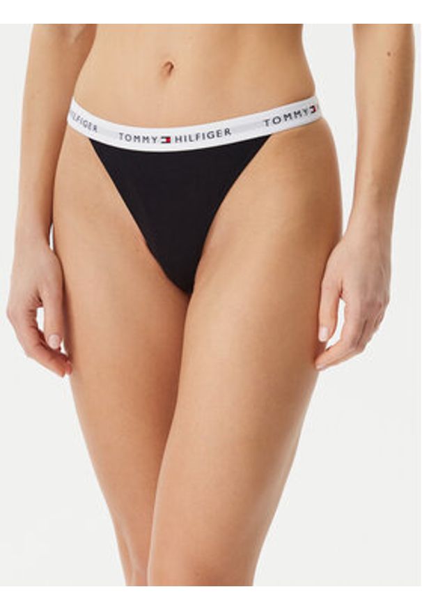 TOMMY HILFIGER - Tommy Hilfiger Komplet 3 par stringów UW0UW05757 Kolorowy. Materiał: bawełna. Wzór: kolorowy