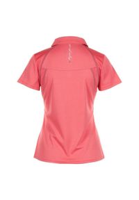 PEAK MOUNTAIN - Damska koszulka polo Peak Mountain. Typ kołnierza: polo. Kolor: pomarańczowy #2