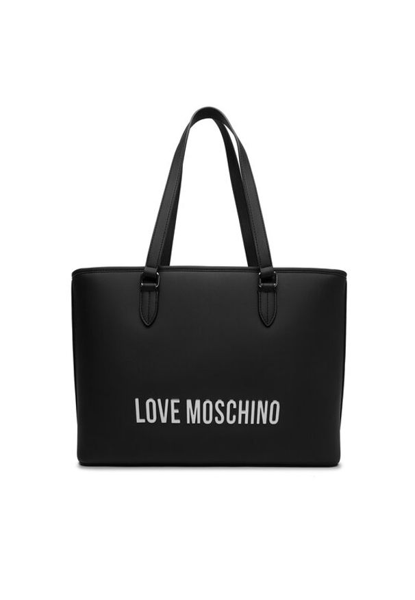 Love Moschino - LOVE MOSCHINO Torebka JC4190PP0NKD000B Czarny. Kolor: czarny. Materiał: skórzane