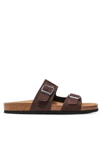 Geox Klapki U Sandal Ghita B U159VB 00032 C6024 Brązowy. Kolor: brązowy. Materiał: nubuk, skóra