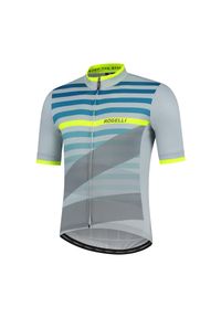 ROGELLI - Koszulka rowerowa męska Rogelli STRIPE. Kolor: zielony, wielokolorowy, żółty, szary. Sport: kolarstwo #1