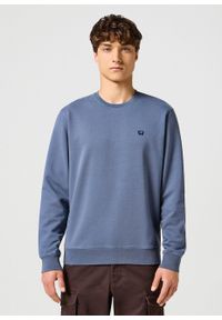 Wrangler - WRANGLER MĘSKA BLUZA SIGN OFF CREW Grisallie 112357335 W6589008823