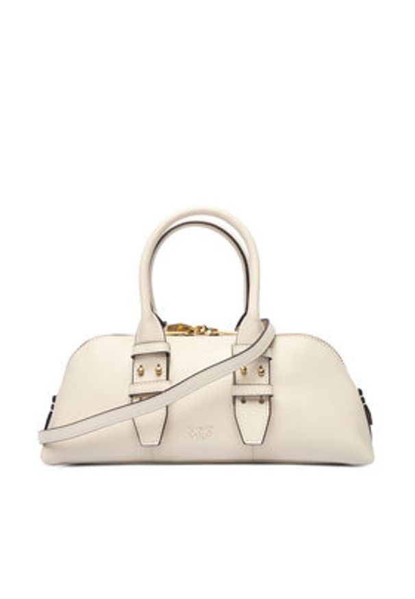 Pinko - PINKO Torebka Bowling Bag Baguette AI 25-26 PLTT 105334 A0QO Écru. Materiał: skórzane