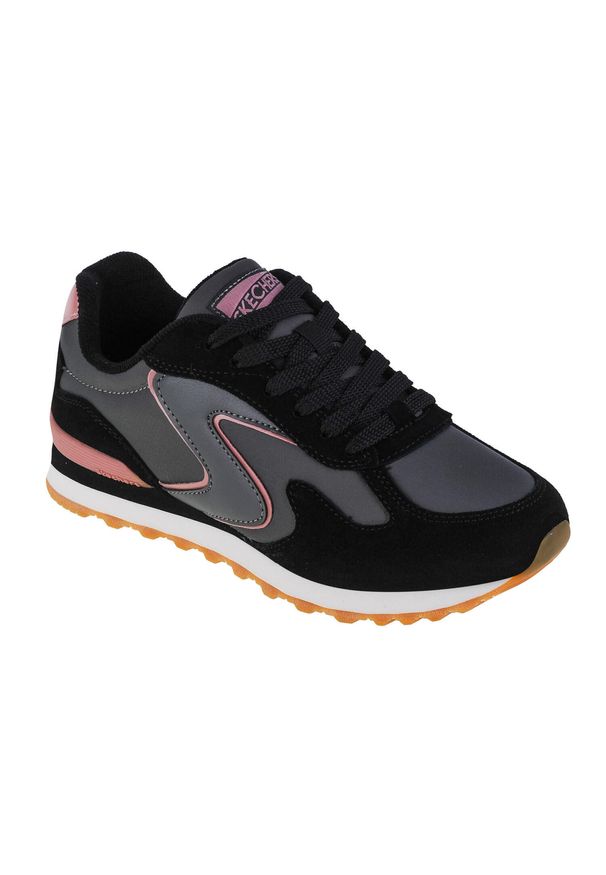 skechers - Buty do chodzenia damskie Skechers Og 85. Zapięcie: sznurówki. Kolor: czarny. Materiał: materiał, zamsz. Szerokość cholewki: normalna. Sport: turystyka piesza