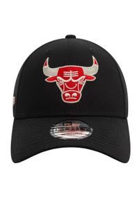 New Era - Czapka z daszkiem męska 9FORTY Chicago Bulls Metallic NBA Cap. Kolor: czarny. Materiał: poliester