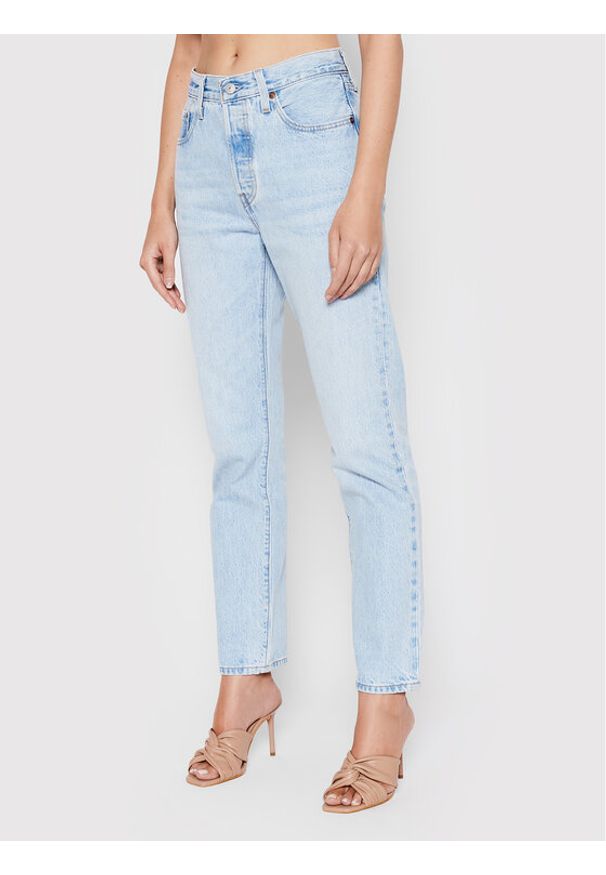 Levi's® Jeansy 501® Crop 36200-0124 Błękitny Cropped Fit. Kolor: niebieski