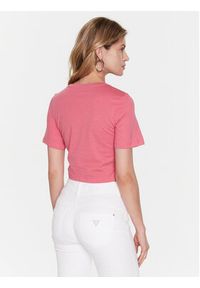 Guess T-Shirt Piercing W3GI23 JA914 Różowy Boxy Fit. Kolor: różowy. Materiał: bawełna #3