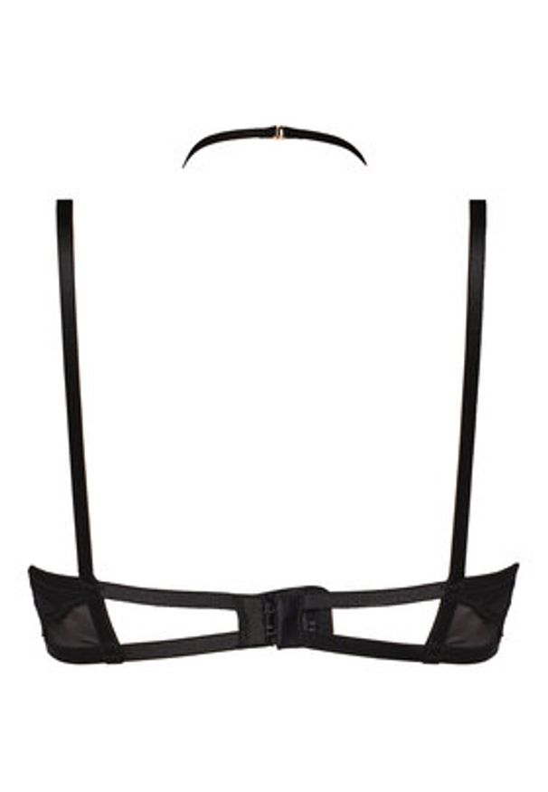 Hunkemöller Biustonosz z fiszbiną Amari 300969 Czarny. Kolor: czarny. Materiał: syntetyk