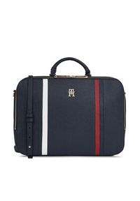 TOMMY HILFIGER - Tommy Hilfiger Torba na laptopa Th Emblem Laptop Bag Corp AW0AW15116 Granatowy. Kolor: niebieski. Materiał: skóra #2