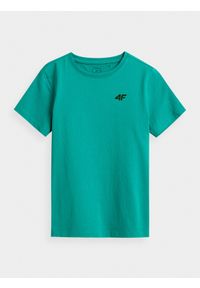 4f - T-shirt chłopięcy (122-164). Kolor: turkusowy. Materiał: materiał, bawełna #1