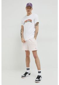 Converse t-shirt bawełniany kolor biały z nadrukiem. Kolor: biały. Materiał: bawełna. Wzór: nadruk #4