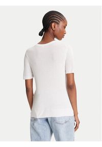 Calvin Klein Sweter LV044A307G Écru Regular Fit. Materiał: wiskoza