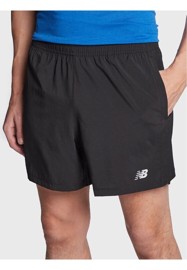 New Balance Szorty sportowe Accelerate 5 Inch MS23228 Czarny Regular Fit. Kolor: czarny. Materiał: syntetyk. Styl: sportowy