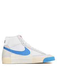 Nike Sneakersy Blazer Mid Pro Club DQ7673 102 Biały. Kolor: biały. Materiał: skóra